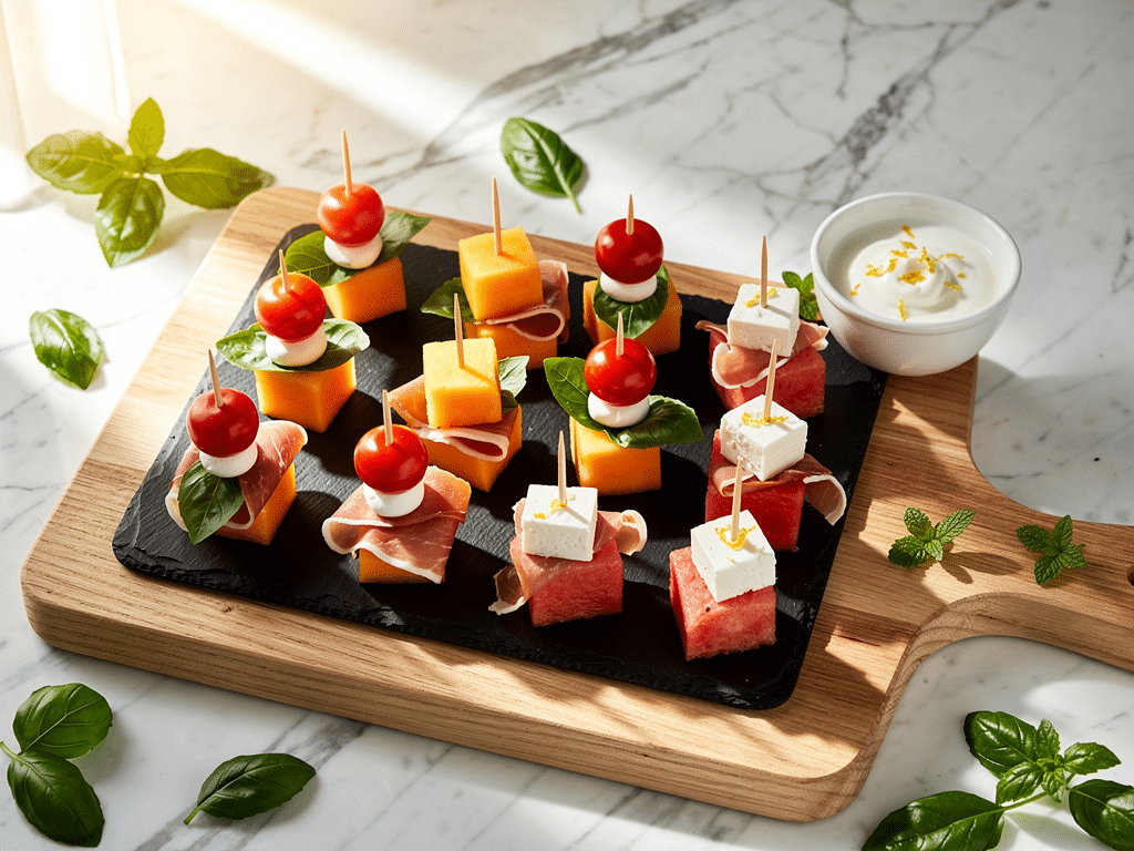 recettes brochettes apero froides