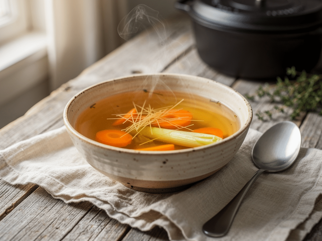 bouillon de langue facon grand mere