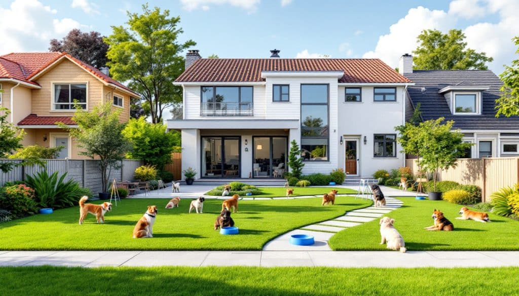 découvrez des maisons et locations parfaites pour accueillir vos chiens, alliant confort, espace et environnement adapté à leurs besoins.