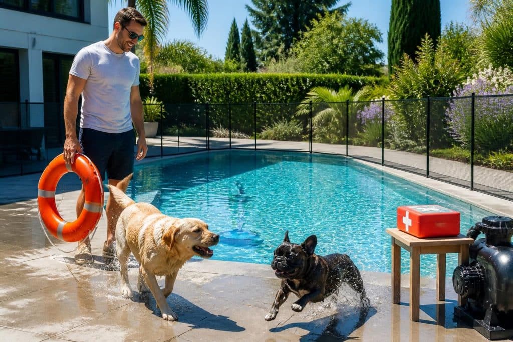 découvrez nos conseils essentiels pour assurer la sécurité de vos chiens autour de la piscine et entretenir votre bassin efficacement, pour un été convivial et sans souci.