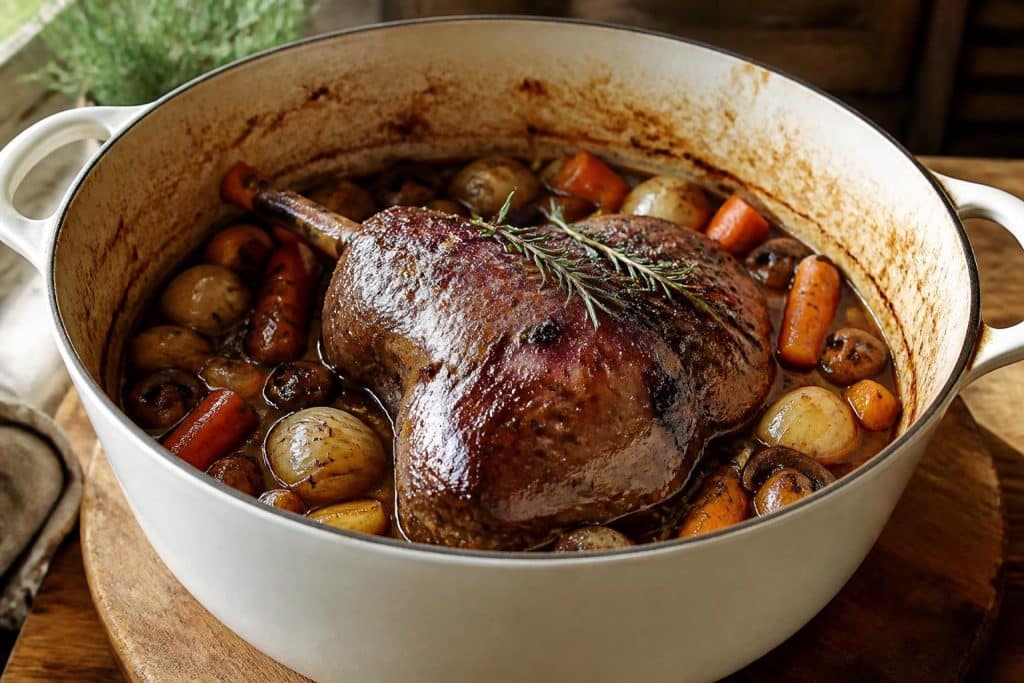 découvrez notre recette facile et savoureuse de cuissot de chevreuil en cocotte, idéale pour un repas gourmet et réconfortant.