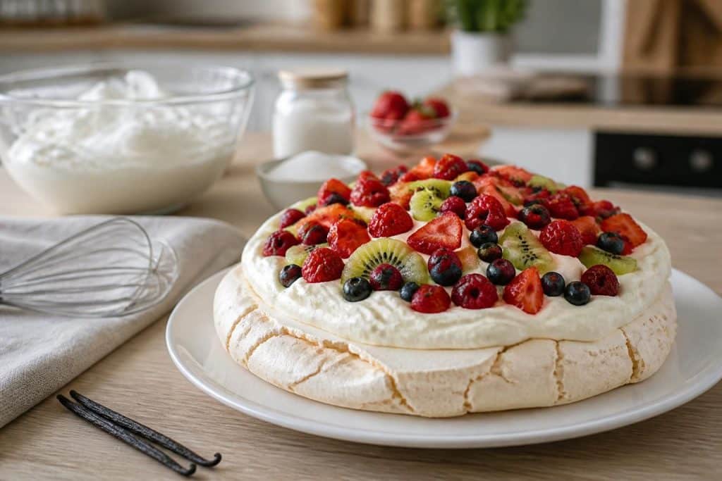découvrez notre recette facile et inratable de meringue pour pavlova, idéale pour un dessert léger et gourmand à partager.