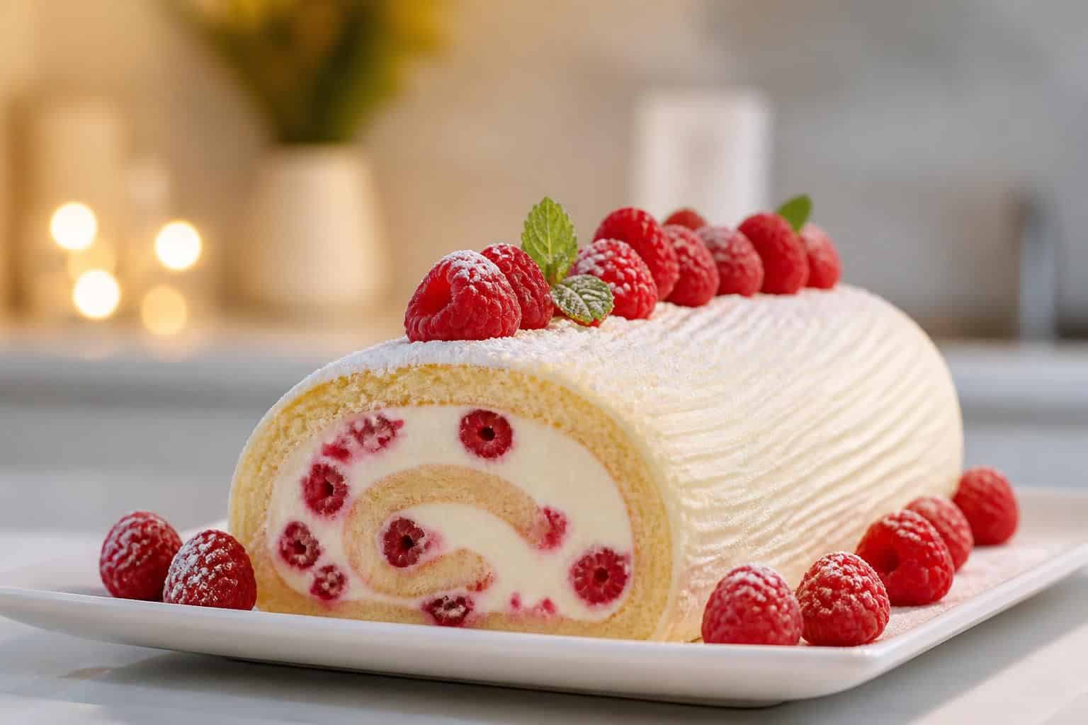 découvrez notre recette facile et gourmande de bûche vanille framboise, idéale pour un dessert délicieux et rafraîchissant lors des fêtes.