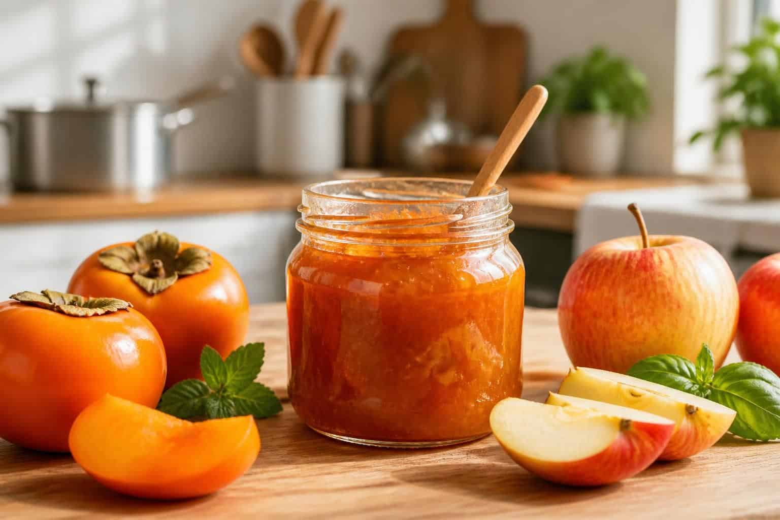 découvrez une recette facile et savoureuse de confiture aux kakis et pommes, parfaite pour un petit-déjeuner gourmand ou un goûter sucré fait maison.
