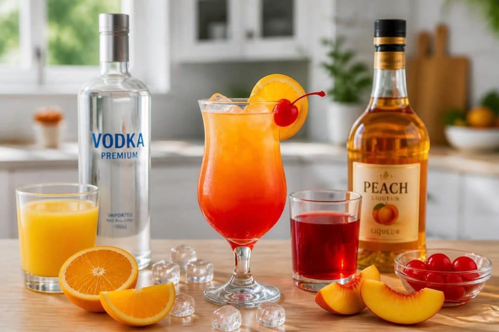 découvrez notre recette facile du cocktail sex on the beach avec la liste des ingrédients et les étapes de préparation pour réussir ce délicieux mélange fruité chez vous.