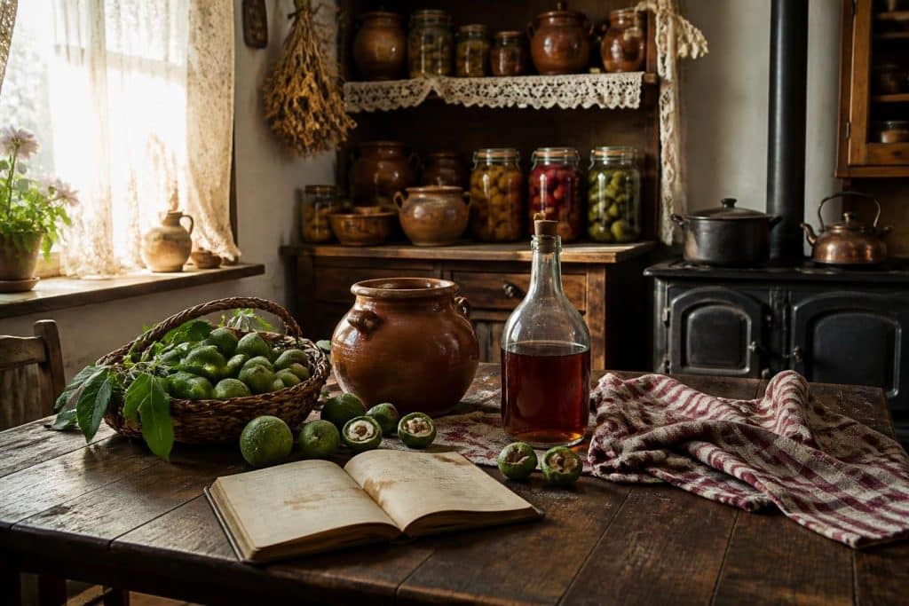 découvrez la recette traditionnelle du vin de noix, simple à préparer comme le faisait grand-mère. savourez un breuvage authentique et maison.